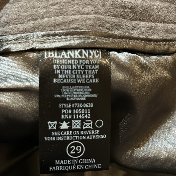 BlankNYC Leather Skirt. Size 29. NWT - Picture 5 of 6